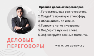 ведение деловых переговоров