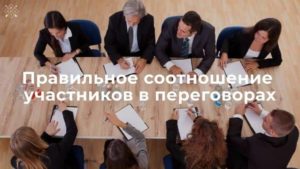 Подготовка к переговорам
